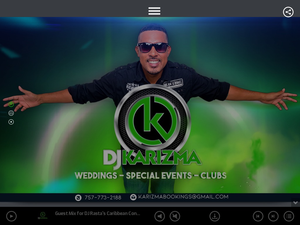 DJ Karizma website screenshot
